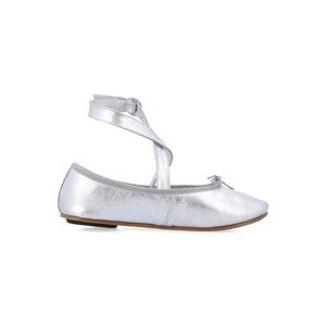 Repetto Sophia Belt Ballet Flats With Metalized Leather - NWT
